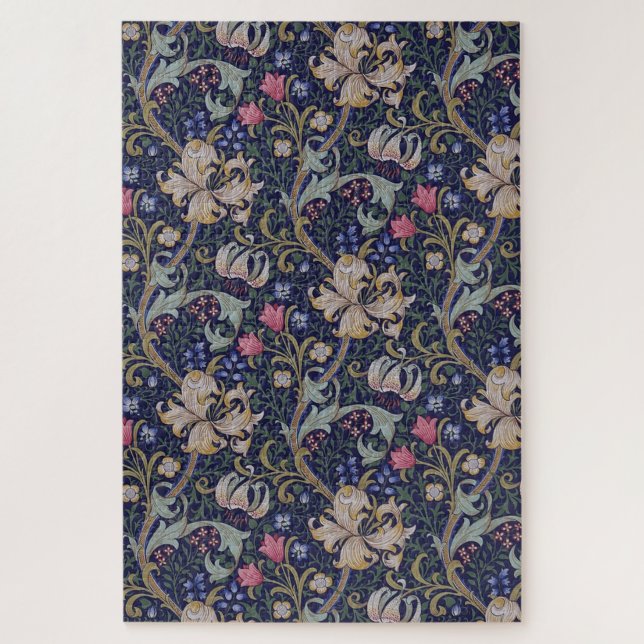 Golden Lily, William Morris Jigsaw Puzzle (Vertical)