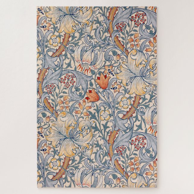 Golden Lily, William Morris Jigsaw Puzzle (Vertical)