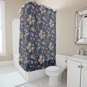 Golden Lily, William Morris Shower Curtain