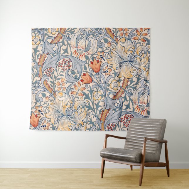 Golden Lily, William Morris Tapestry (In Situ (Horizontal))