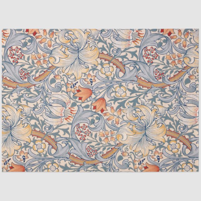 Golden Lily, William Morris Tissue Paper (Front)