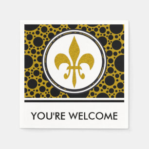 Golden Lily + your background & ideas Napkin
