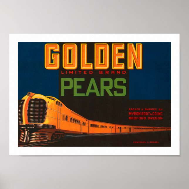 Golden Limited Brand Pears Poster (Front)