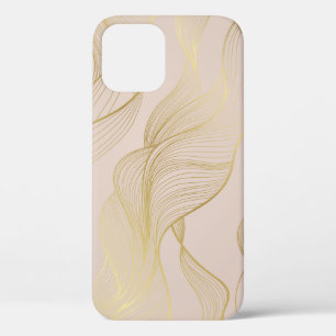 Golden Lines: Luxury Vintage Pattern. iPhone 12 Case