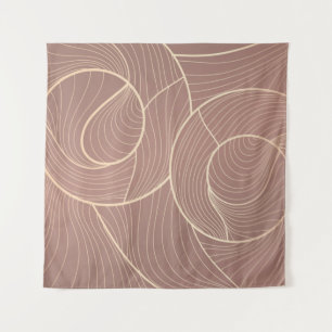 Golden lines pattern background. Luxury gold Line Tapestry