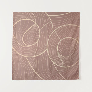 Golden lines pattern background. Luxury gold Line  Tapestry