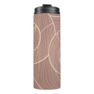 Golden lines pattern background. Luxury gold Line Thermal Tumbler