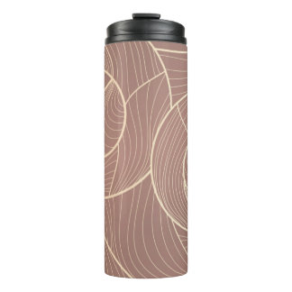 Golden lines pattern background. Luxury gold Line  Thermal Tumbler