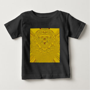 Golden Lion Head Art Print Baby T-Shirt