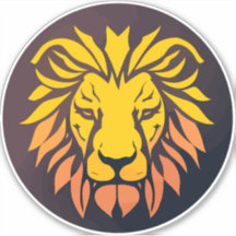 Golden Lion head emblem