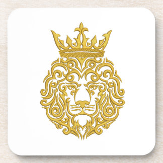 golden lion in the crown coaster