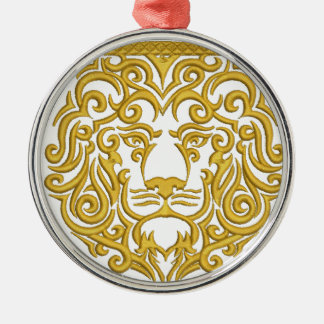 golden lion in the crown metal ornament