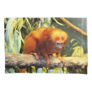 Golden Lion Tamarin Whats Up, Pillowcase