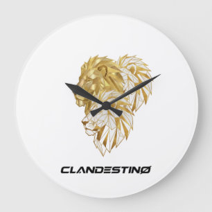 Golden Lion Wall Clock – Majestic Design