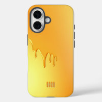 Golden Liquid Dripping Abstract
