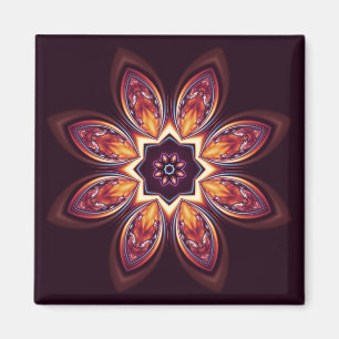 Golden Lotus Fractal Magnet