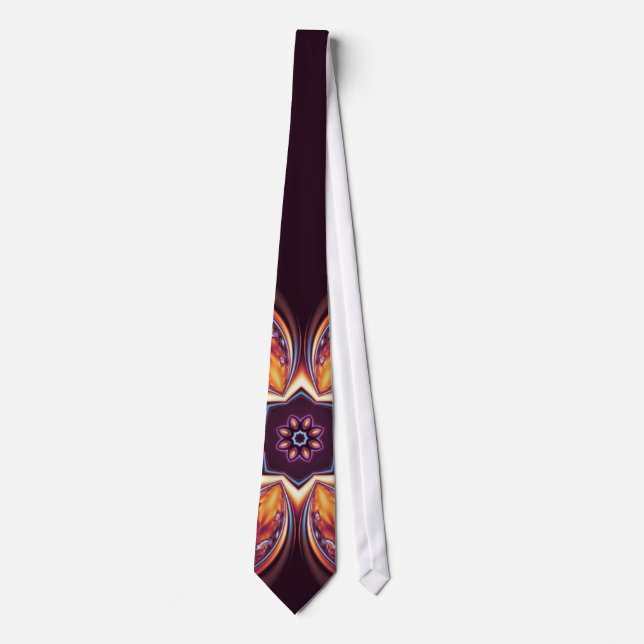 Golden Lotus Fractal Tie 2 (Front)