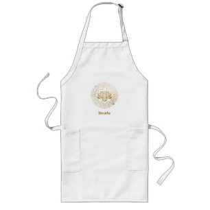 Golden Lotus Mandala "Breathe" Yoga & Meditation G Long Apron