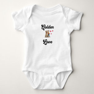 Golden Love - Perfect Gift for Dog-Loving Parents Baby Bodysuit