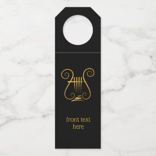 Golden Lyre Bottle Tag
