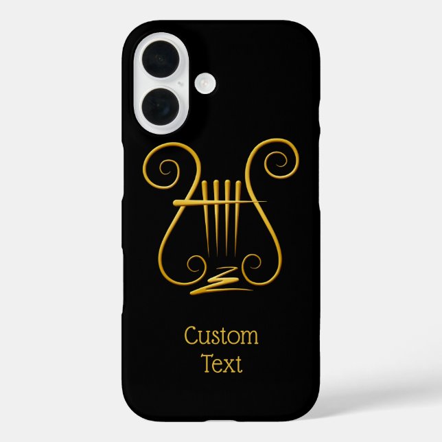 Golden Lyre Case-Mate iPhone Case (Back)