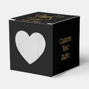 Golden Lyre Favour Box