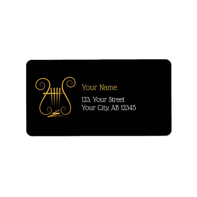 Golden Lyre Label (Front)