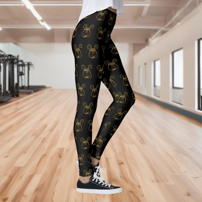 Golden Lyre Leggings (Creator Uploaded)