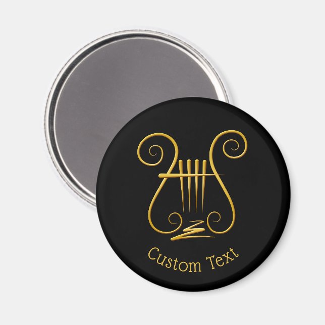 Golden Lyre Magnet (Front/Back)