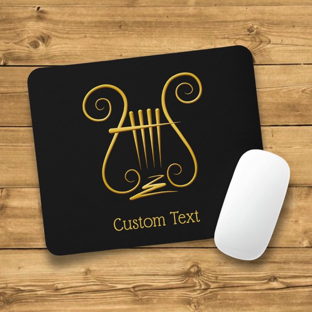 Golden Lyre Mouse Pad (Creator Uploaded)