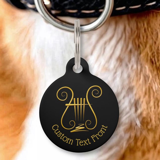 Golden Lyre Pet Tag (Creator Uploaded)