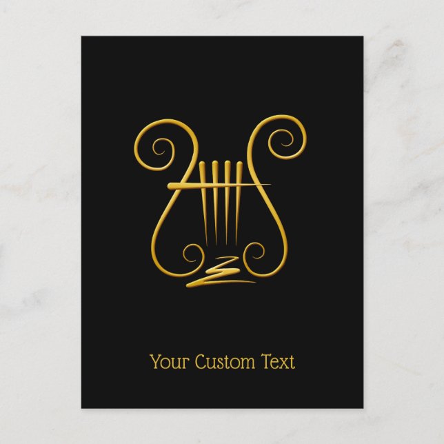 Golden Lyre Postcard (Front)