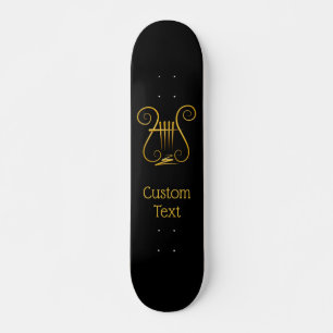 Golden Lyre Skateboard