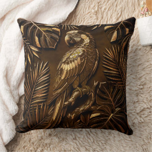 Golden Macaw Cushion