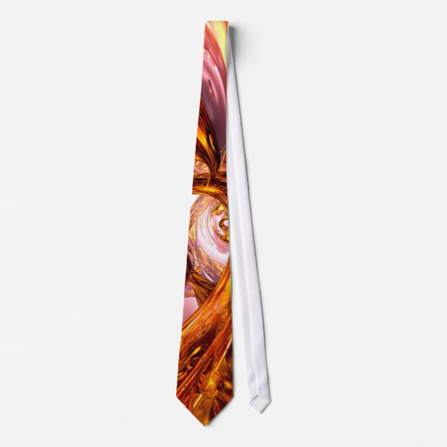 Golden Maelstrom Abstract Tie (Front)