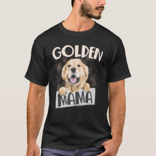 Golden Mama Dog Retriever Mum Breeder T-Shirt