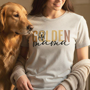 Golden Mama Golden Retriever Mum Gift Tri-Blend Shirt