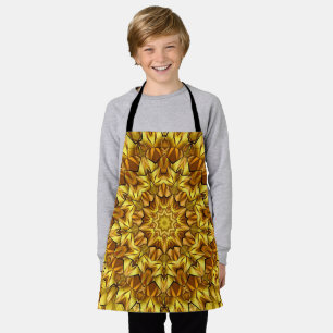 Golden Mandala Antique Abstract Design-63495 Apron