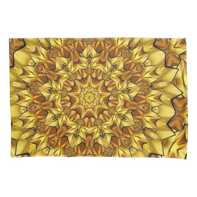 Golden Mandala Antique Abstract Design-63495 Pillowcase (Front)