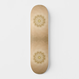 Golden Mandala Bloom Skateboard