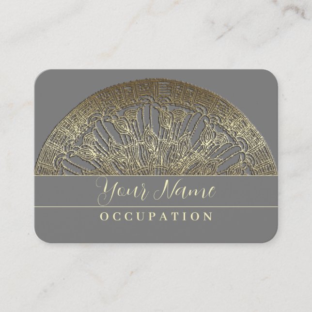 Golden Mandala - Business Card (Front)