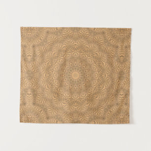 Golden mandala. "Golden Sand". Tapestry