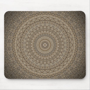 Golden Mandala Mouse Pad