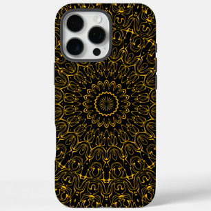 Golden Mandala Pattern with Radiant Symmetry iPhone 16 Pro Max Case