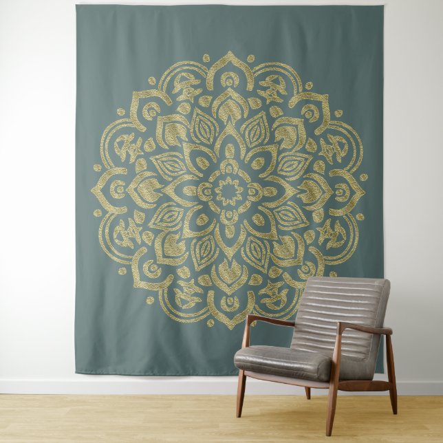 Golden Mandala - Tapestry (In Situ)