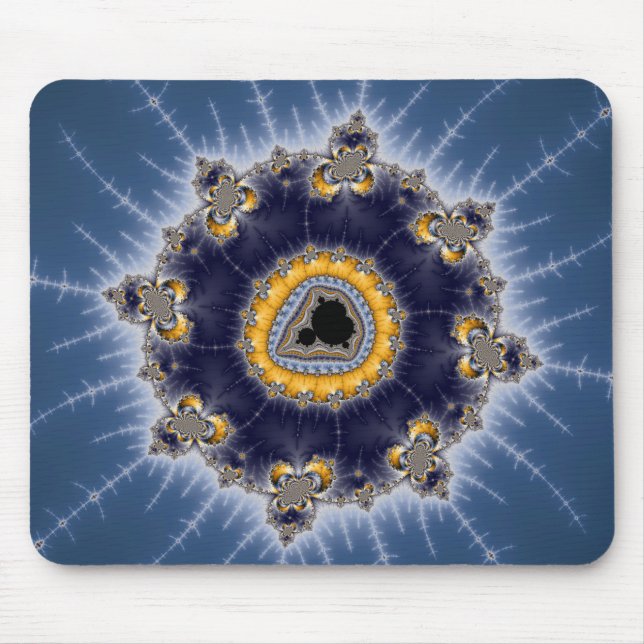Golden Mandelbrot - Fractal Mousepad (Front)