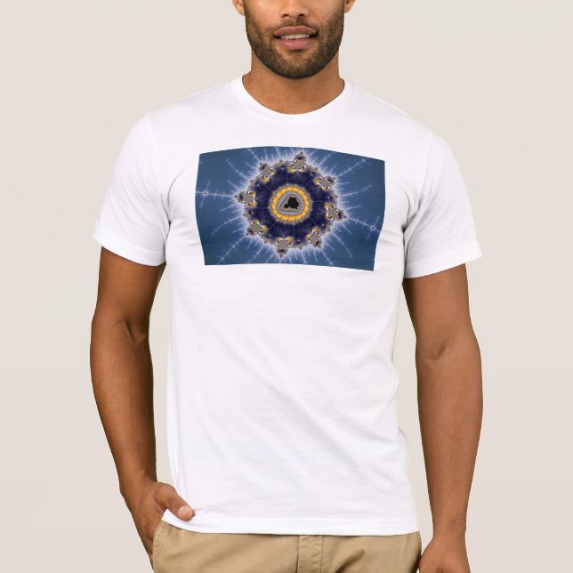 Golden Mandelbrot - Fractal T-shirt (Front)