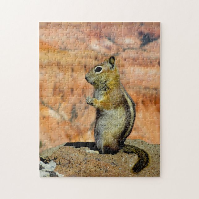 Golden Mantled Ground Squirrel. Jigsaw Puzzle (Vertical)
