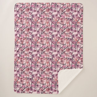 Golden Maple Tree Sherpa Blanket