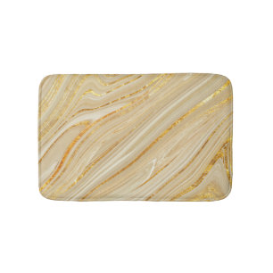Golden marble: luxurious texture background. bath mat